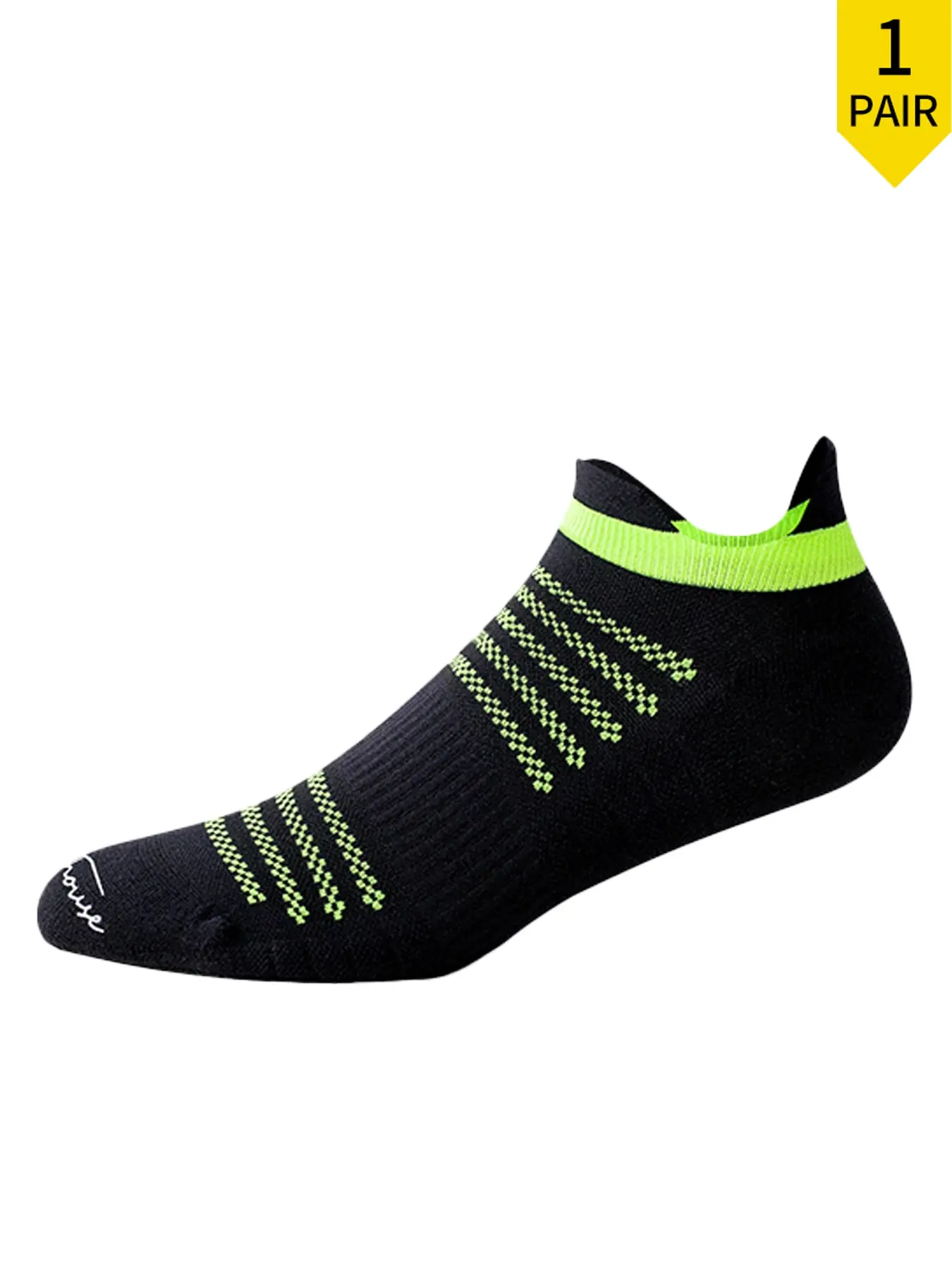 【1 pair】Mens Low Cut Running Socks Lightweight Breathable Terry Athletic Performance
