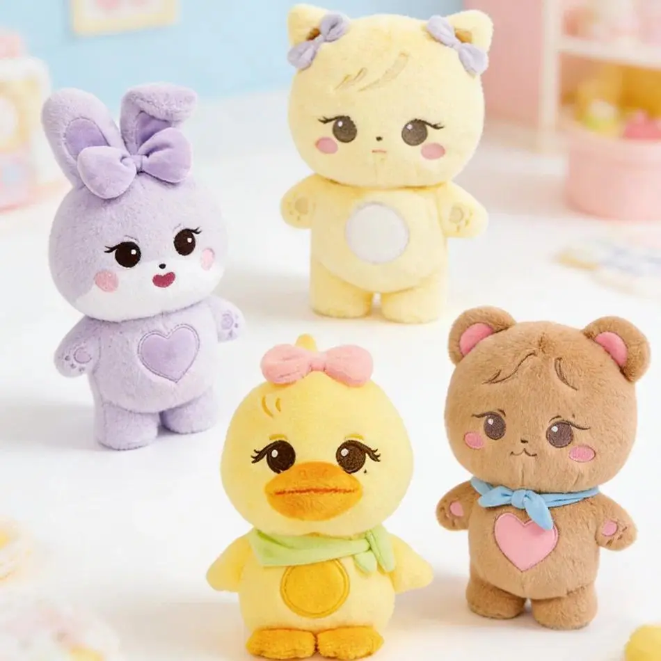 1-4pcs Pink Plush Dolls - BORN PINK World Tour Official, Newly Released New Product Launched, Jennie Lisa Rose Jisoo Kawaii Stuffed Animals for Fans Party Gifts