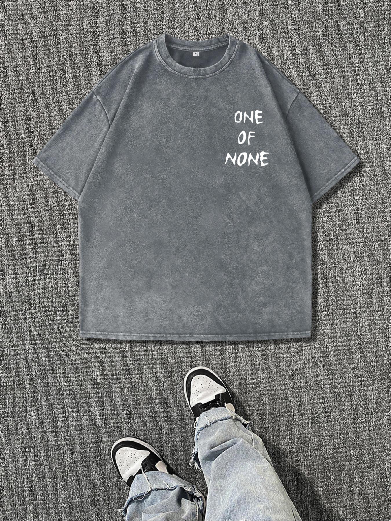 Men's Vintage Dice Print Round Neck Tee, Regular Fit Casual Short Sleeve T-shirt for Summer, Men's Top for Daily Wear