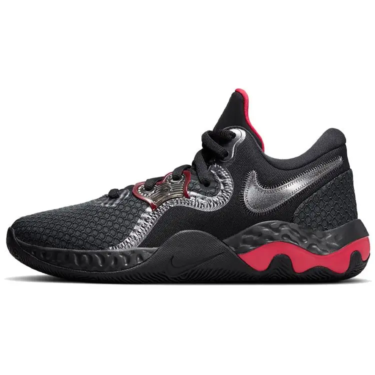 Nike Renew Elevate 2 Men's Low-Top Basketball Shoes – Rounded Toe, Lace-Up, Breathable Fabric, Cushioned, Non-Slip, Durable, and Supportive Verifiable, with credentials and supporting global authentication