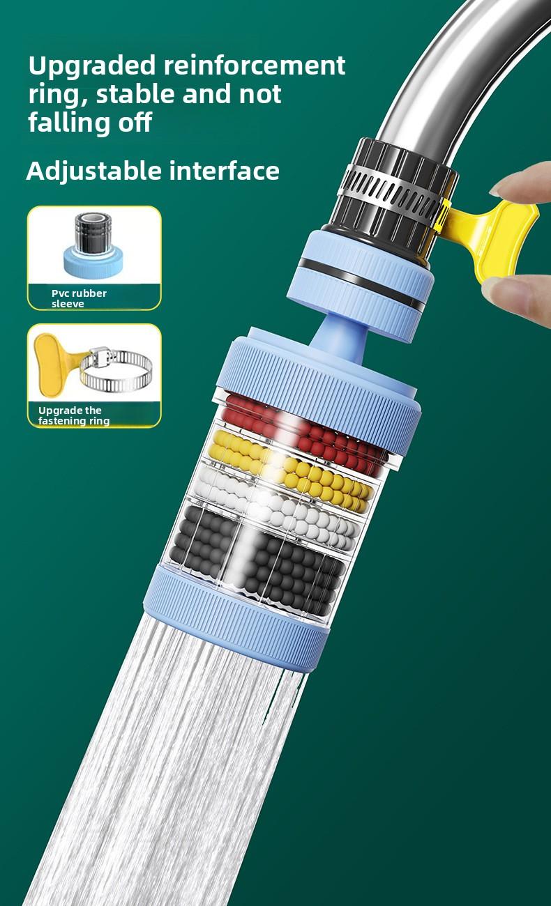 Rotatable faucet splash-proof showerhead tap water filter kitchen water filter valve nozzle filter water saver