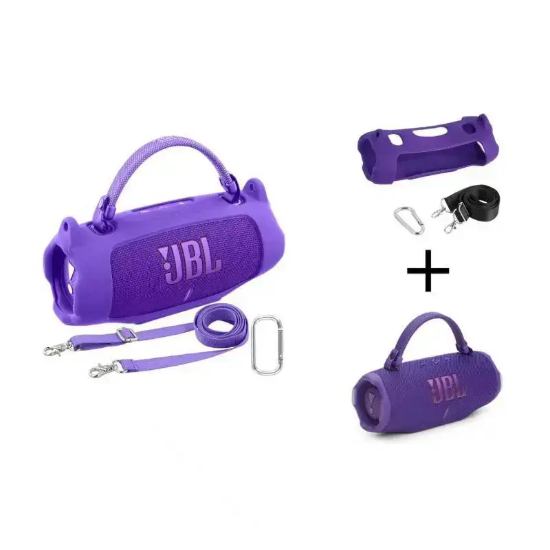 partyspeaker outdoorspeaker waterproof speaker  Audio For JBL Charge 6 Waterproof Portable Bluetooth Speaker Silicone Case,Soft Protective Sleeve Cover with Shoulder Strap for JBL Charge 6 Speaker，This product comes with a protective case a