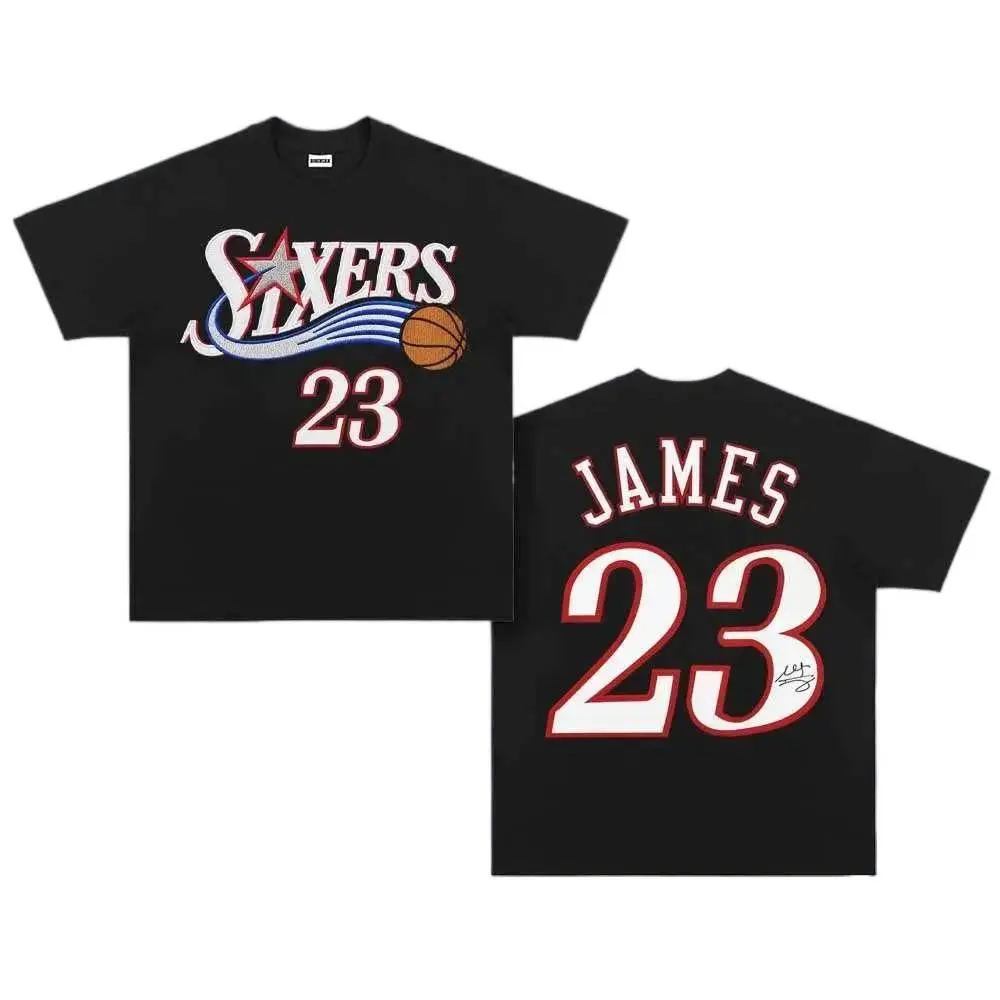 [Sale Up To 50%] Unisex VINTAGE TEE |   LEBRON JAMES 76ERS 7.27.3