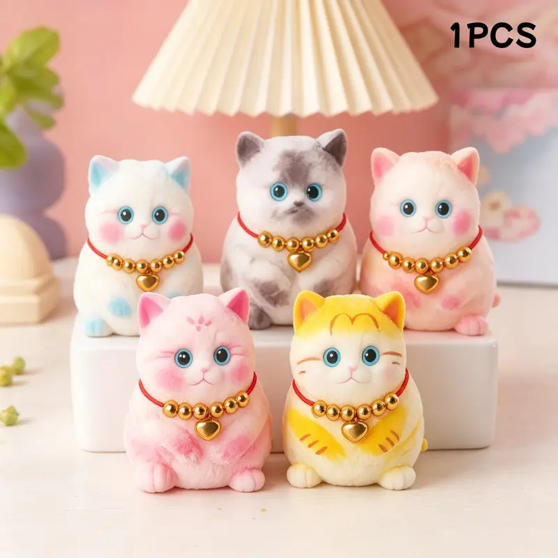 Squishy Cat Squishy Dog Handmade Cute Cat DIY Squeeze Toy, Hyperreal Kawaii Cat Simulation Lovely Toy, Squeeze Autism Toys Stress Relidf toy, Silicone Pinch Cat