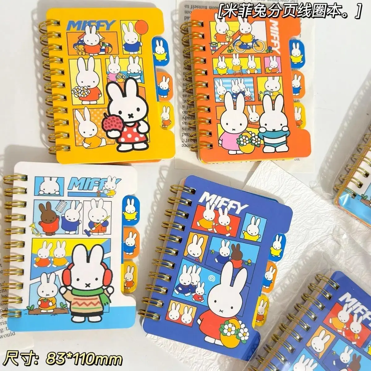 Anime Miffy Index Label Coil Book Soft and Cute Cute Student Good Looks Portable Pocket Notebook Lovely Kawaii Personality 2026