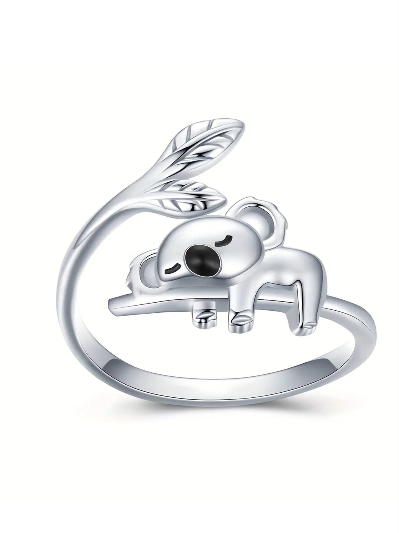 1 PC Cute Koala Shaped Ring For Women For Wedding Engagement Anniversary Party Jewelry Valentine's Day Gift