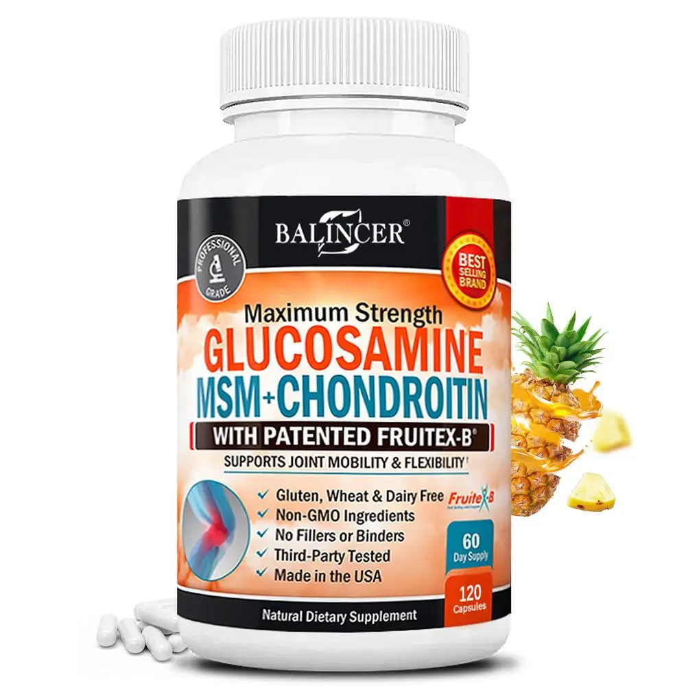 Balincer Glucosamine Sulfate Health Supplement – ​​Supports Joint and Bone Health 120 Capsules