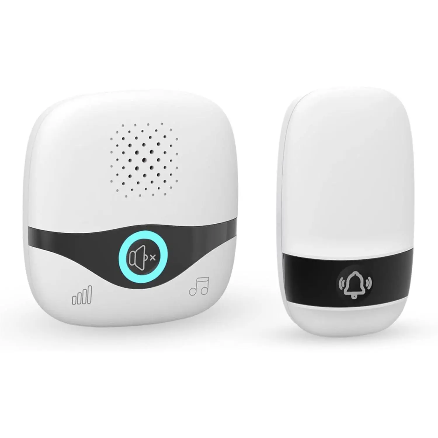 Doorbell with Doobell Chime, Classroom Doorbell,1300 Foot Range,2 Minute Setup, LED Lights,IP55 , 5 Level Volume Adjustment, 38 Ringtones,.