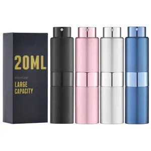 20ML Perfume Atomizer, 4 count Travel Cologne  Bottle, Mini Empty Sprayer Dispenser