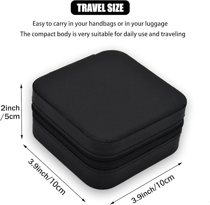 Mini ewelry Case,PU Leather Travel Jewelry Organizer Box, Portable Jewelry Organizer Box,Bridesmaid Gifts for Women Girls,for Womens Rings Earrings Necklaces Bracelets