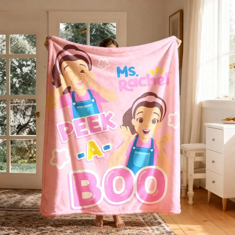 Rachel Theme Flannel Blanket, Large Soft Lightweight Warm, Perfect for Bed Sofa Office Camping Travel, Christmas Winter Gift