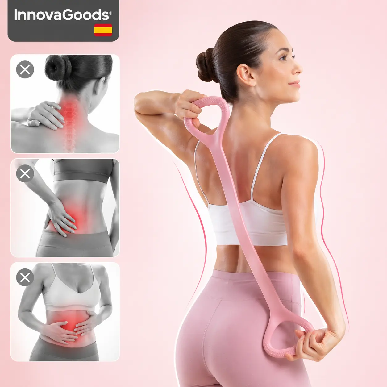 Figure 8 Rubber Stretchable Elastic Strap - Soft TPE Pull Band with Easy-Grip Handles, Lightweight Comfortable Ultra-Compact Washable Portable Stretching Accessory for Home, Office