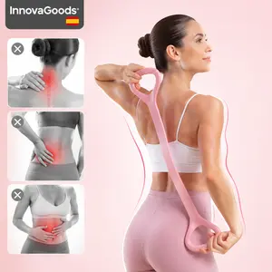 Figure 8 Elastic Stretch Strap, Soft TPE Pull Band with Easy Grip Handles, Portable Daily Stretching Accessory for Home, Office and Travel