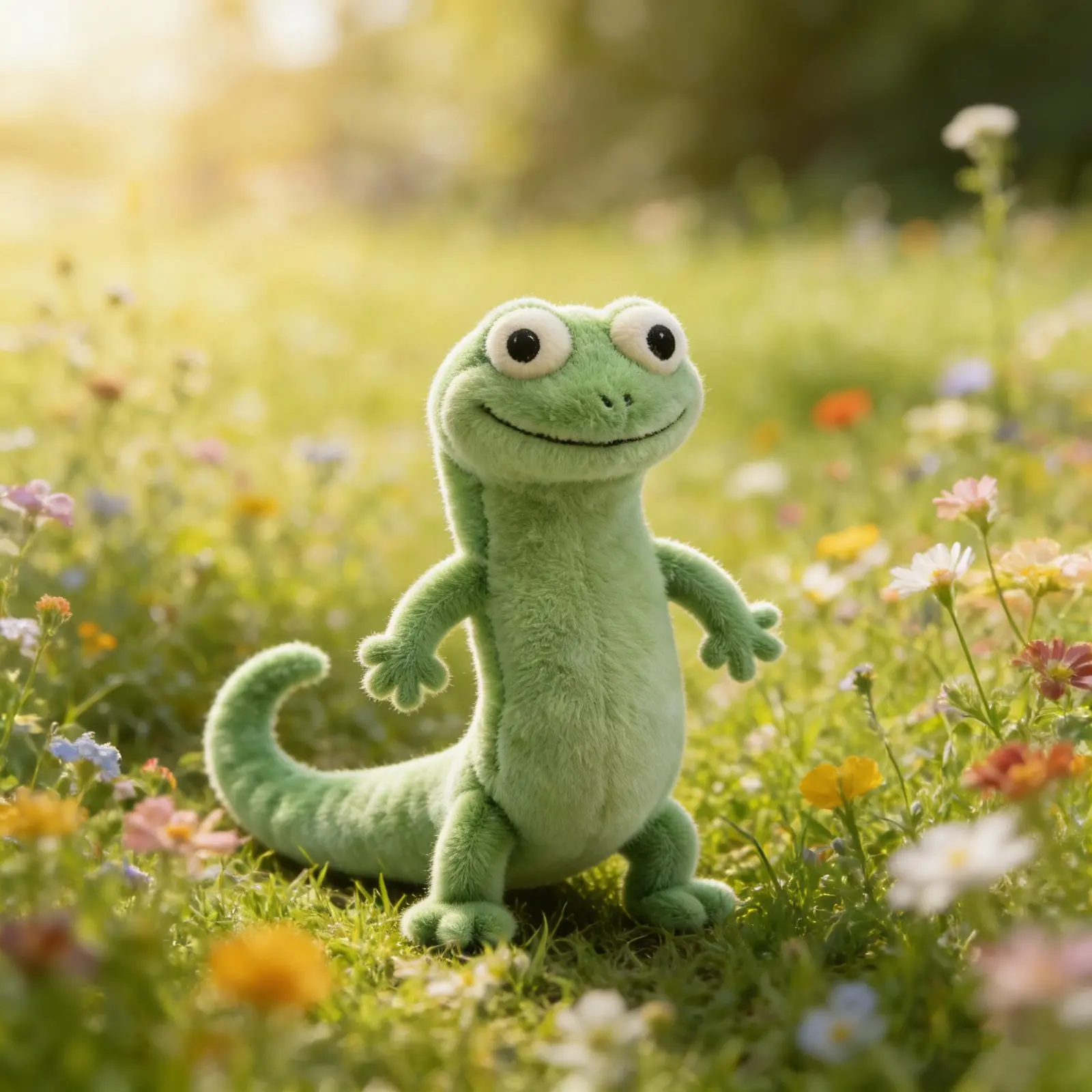 25cm Tom Lizard Plush Doll Anime Peripherals Lizard Tom Animal Stuffed Toys Soft Peluche Toy Collectible
