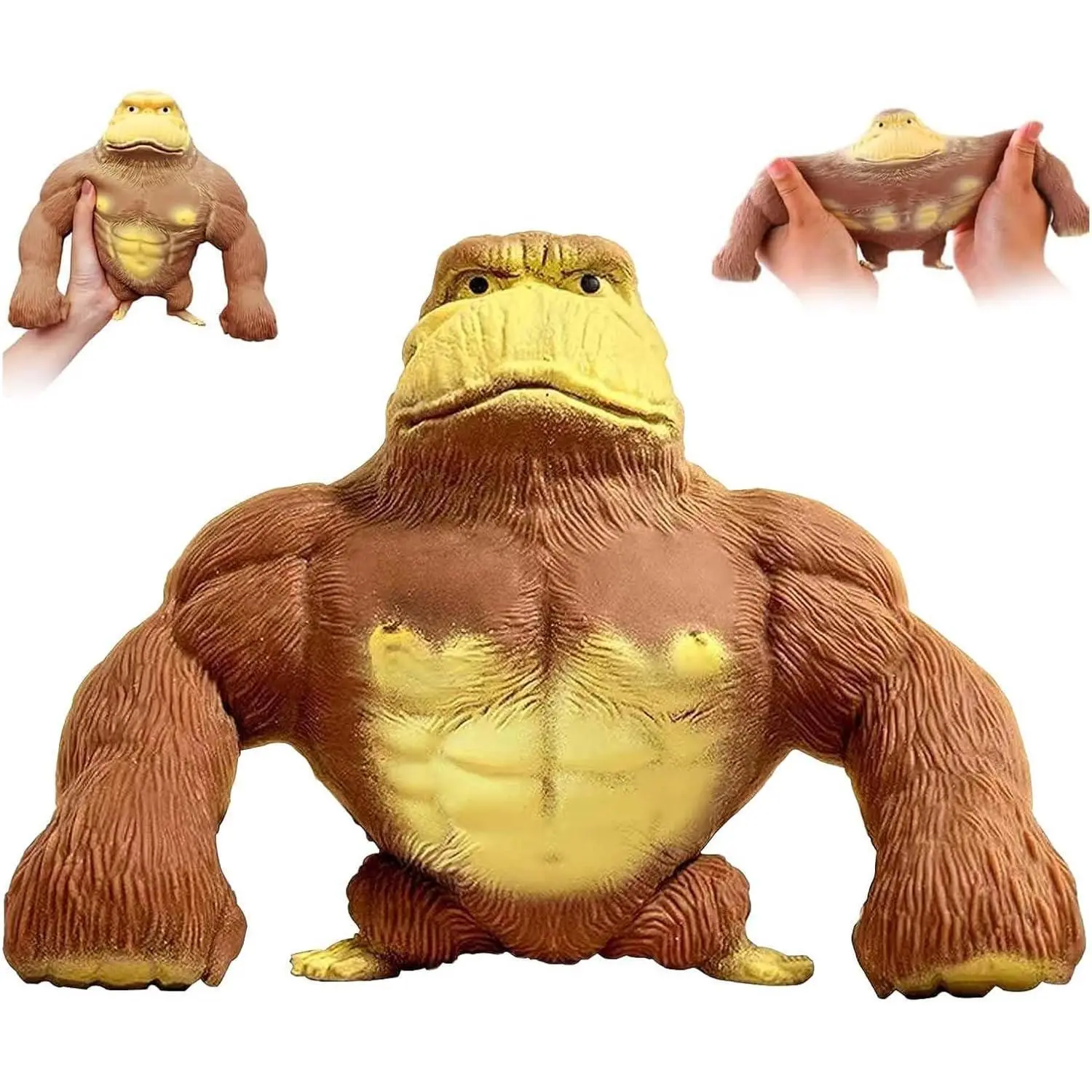 Stretchy Gorilla Fidget Toy, Stress Relieving Splat Monkey, Squishy Monkey Toy, Ideal Gifts for Kids, Birthday & Christmas