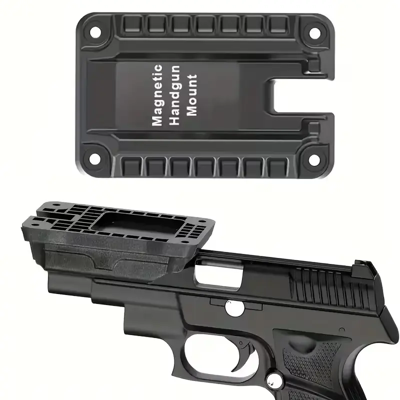 Adjustable Neodymium Magnet Gun Bracket - Quickdraw Access Pistol Holster with Secure Magnet Mount, Under-Seat Fit, Discreet Look, Anti-Rattle Design, Compact for Car Hunting (Sports & Outdoor Leisure Equipment), Outdoors