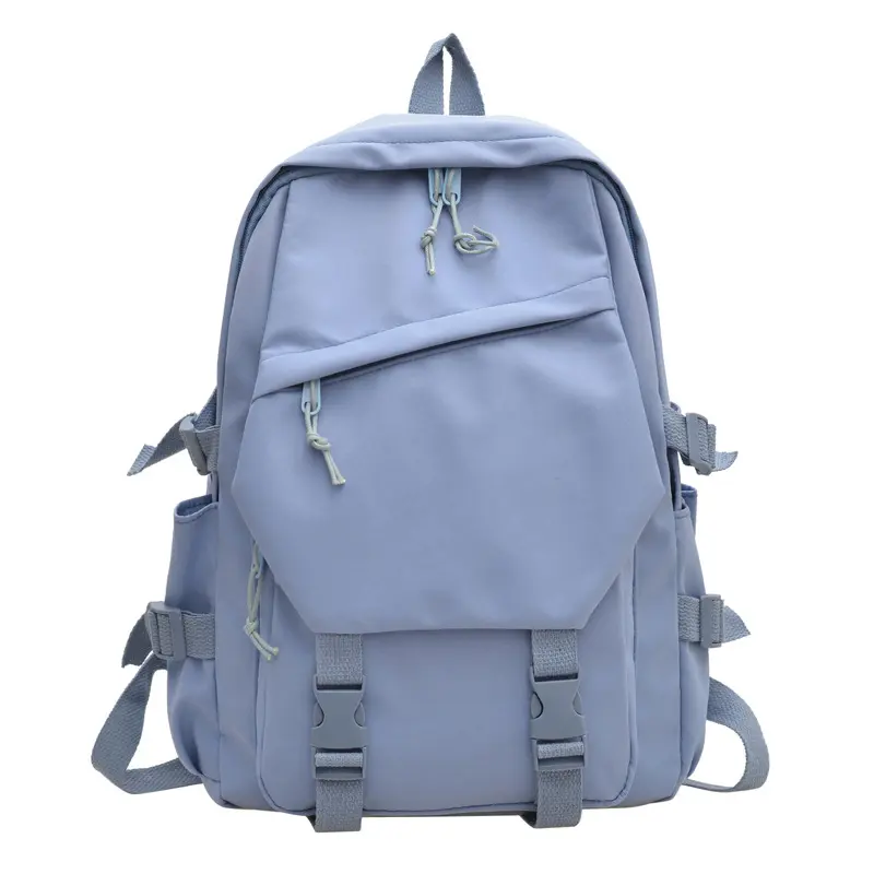 Premium In-Stock Vintage Color-Block Large Capacity Backpack for Middle-High School Girls - Retro Look, Multi-Compartment, Ergonomic Padded Straps, Durable Day Pack for School Use