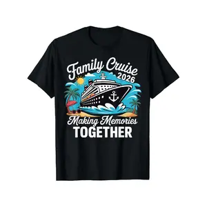 [100% Cotton] 100% Cotton Family Cruise 2026 Vacation Trip Family Matching Cruise Ship T-Shirt