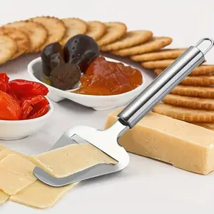 1ps/2ps Stainless Steel Cheese Plane Cutter, Multi-Use Slicer for Cheese, Butter, Ham, Cake and Pizza