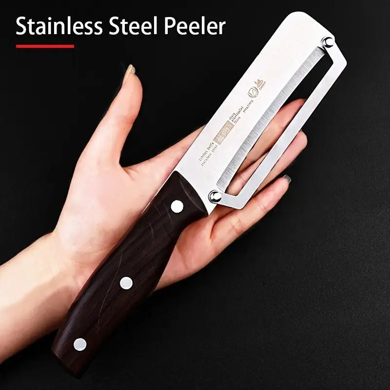 Stainless Steel Multifunctional Peeler with Sharp Blade - Sugarcane & Pineapple Peeler/Cutter, Suitable for Fruits and Vegetables, Durable 1-Piece Design Kitchen Gadgets, Kitchen Utensils cheese grater chopper
