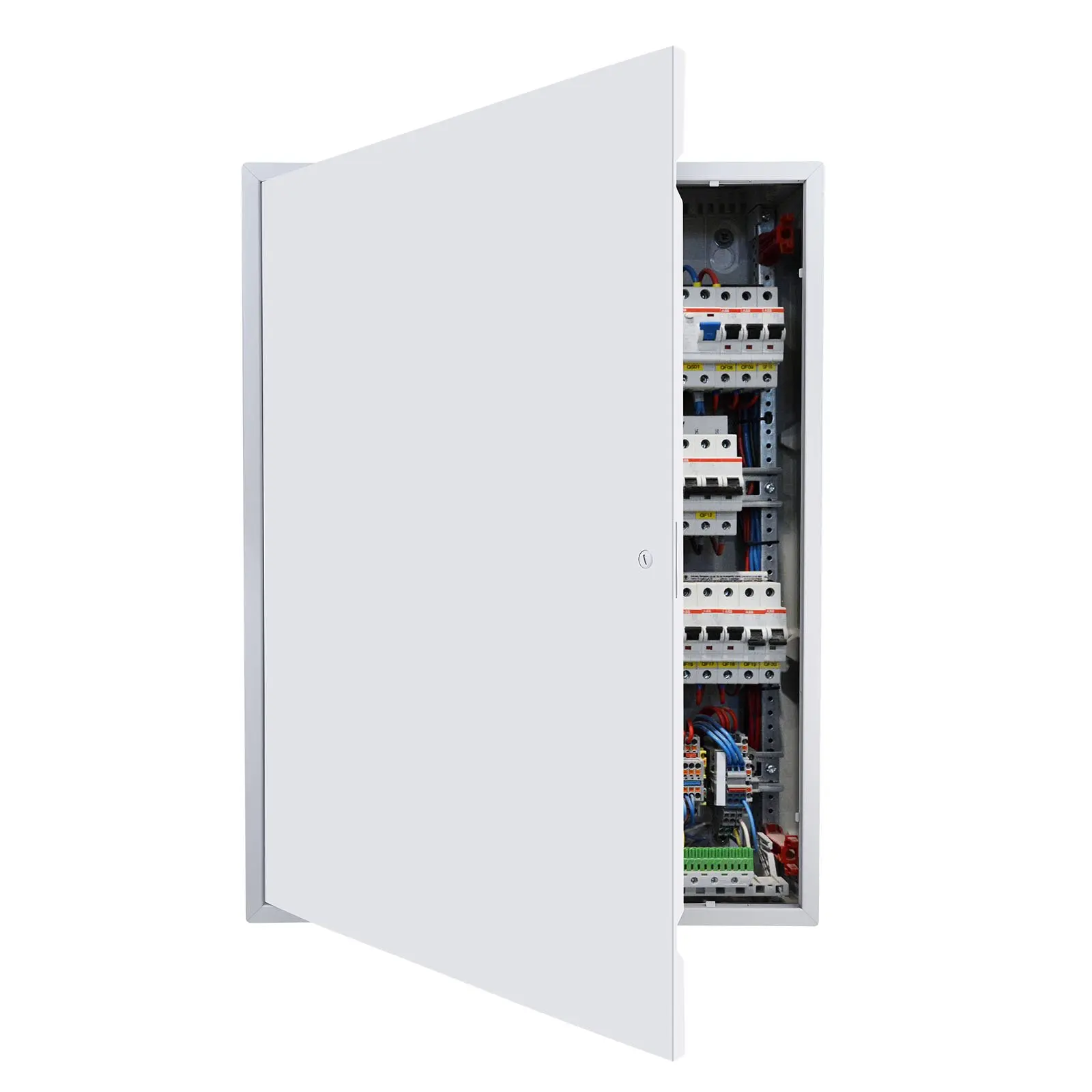 【Summerfinds】VEVOR Access Panel for Drywall, 33.2x 25.2 in Galvanized Steel Access Door, Easy Install Hinged Service Panel with Screwdriver Latch, for Ceiling Plumbing Electrical, 24.4x 32.4 in Cutout Size White