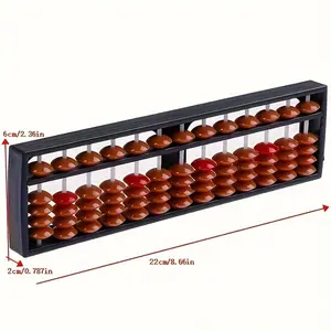 School Teaching Assistance: 13 Abacus Horizontal Beads, Each with 5 Small Beads for Basic Arithmetic