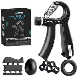 6-in-1 Adjustable Hand Grip Strengthener Kit Forearm Trainer Finger Exerciser for Grip Strength
