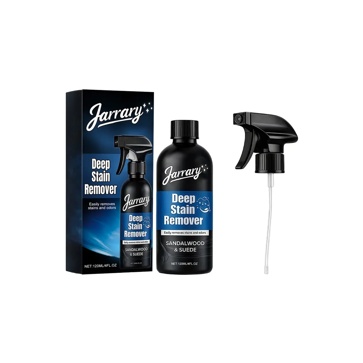 Multi-Surface Stain Remover Cleaning Spray - Powerful Odor Eliminator for Stubborn Marks on Outdoor, Home, and Office Surfaces