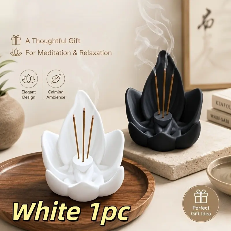 Creative Lotus-Shaped Diffuser, Home Fragrance Decor, Mood Regulation, Air Purification, Sleep Aid, Meditation, Yoga Essential Tool