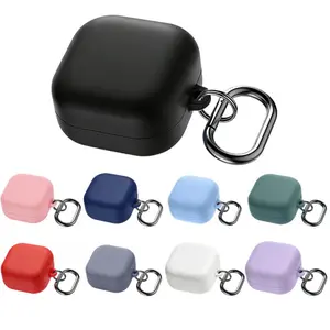 For Samsung Buds4/4Pro, The Soft Silicone Shell Is Available in Black, Pink, Blue, Purple,Transparent, and Other Colors, with A Pendant Clasp, Protective Cover, Earbud Cover, Scratch-Resistant Headphone Case and Protection