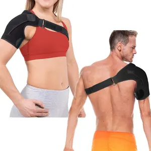 Adjustable Shoulder Support, Rotator Cuff Compression Sleeve, Fits Both Left and Right Arms, for Shoulder Pain Relief, Injury Recovery, and Sports summervibes