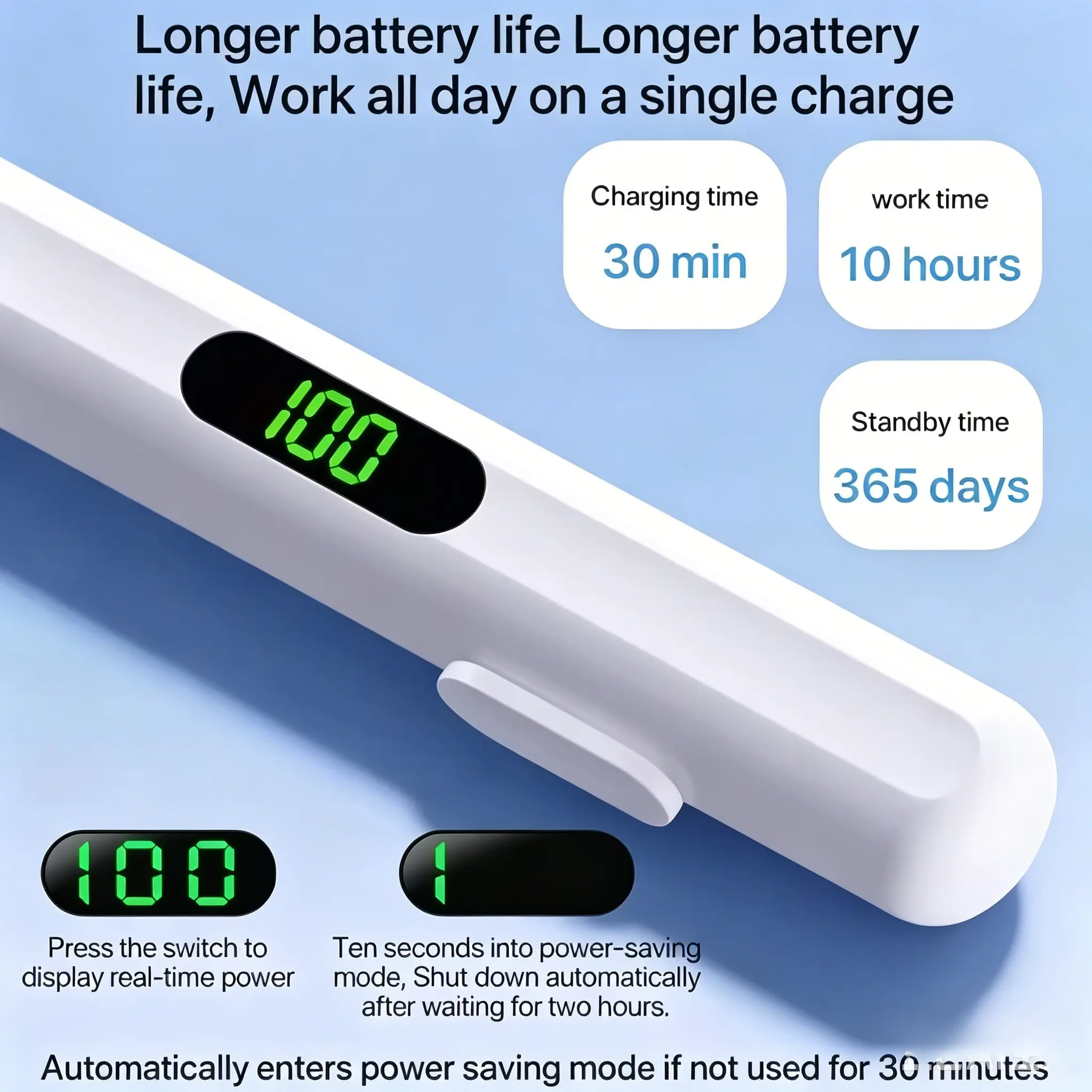 2026 New Universal Stylus Pen with LED Screen Display, Compatible with Android iOS Tablets Phones, Capacitive Touchscreen Writing, Stylus Pen For Touchscreen