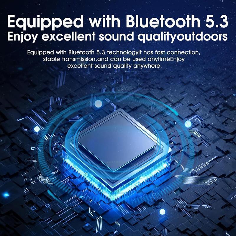 G200 Mini Tool Box Bluetooth Speaker with BT 5.3 Fast Pair, Magnetic Mount & RGB Lights, Portable Metal Design with Lanyard, AUX Input & Clear Audio for TikTok Live & On-the-Go Music Lovers