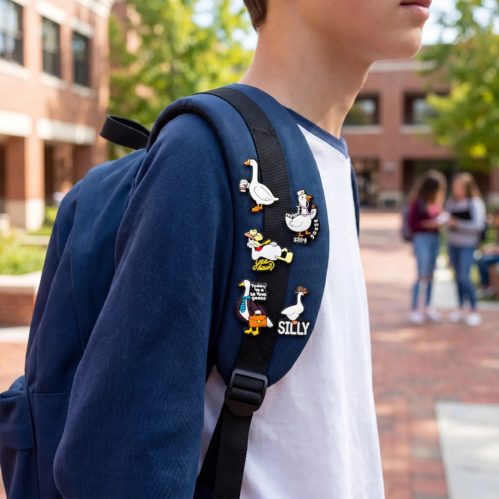 25pcs Duck PVC Pins Set, Fun Animal Badges with Soft Rubber Butterfly Clasp, Cute Cartoon Duck Enamel Pins for Backpacks, Jackets, Hats