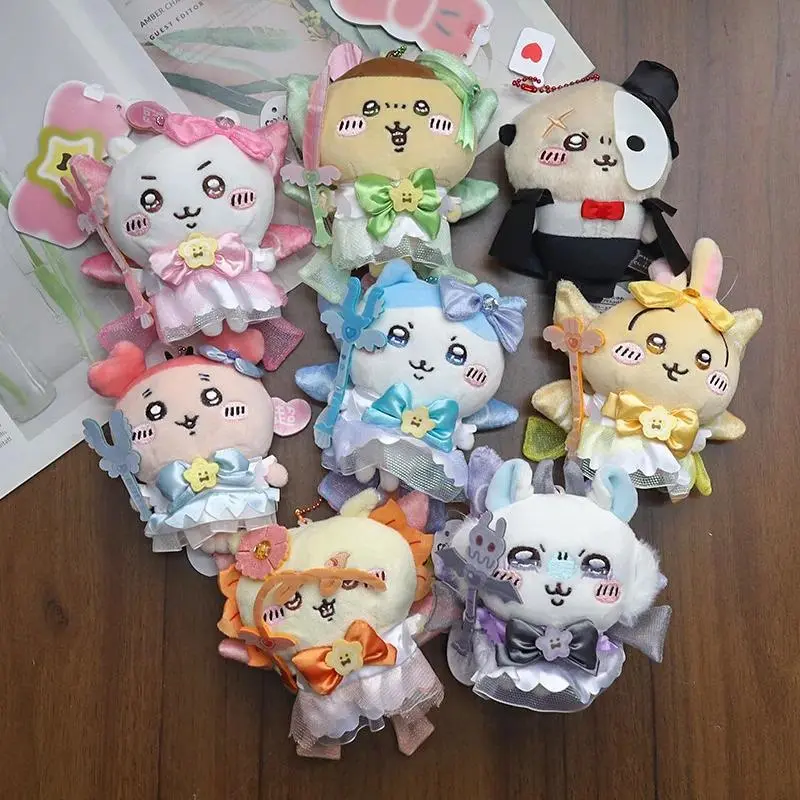 yiji Doll First Generation Magical Girl Generation Usagi Momonga Hachiware Cartoon Plush Doll Doll School Bag Pendant Gift