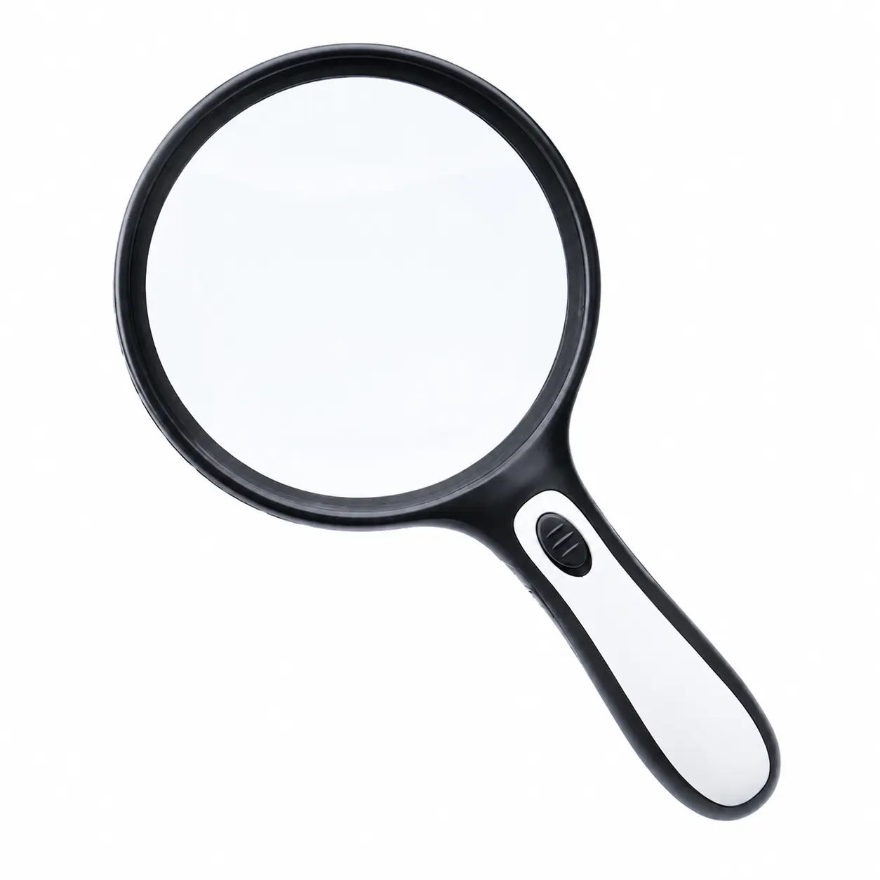 Extra-Large Handheld Magnifying Glass with Dual-Sided Mirrors, 4-LED Illumination, HD Optical Lens, Ergonomic Design for Reading Books, Smartphones, and Fine Detail Tasks—Ideal for Seniors, Children, and Hobbyists