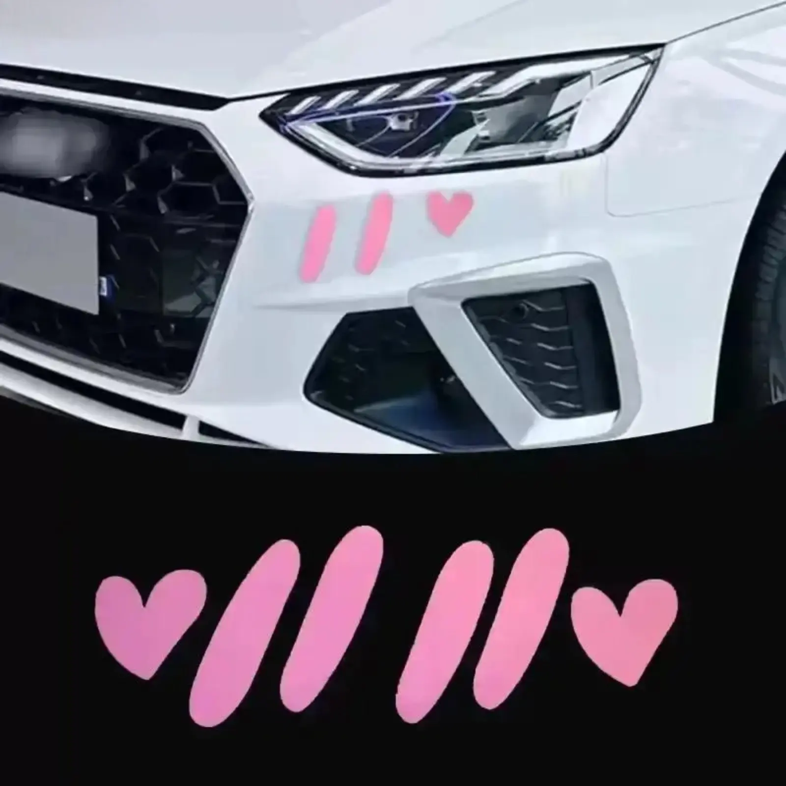 Vinyl Car Sticker Funny Blushing Cheek Decal Cute Shy Face Car Sticker Waterproof UV Resistant Long Lasting Decal for Valentine Car Decoration, Gaming Laptop & Water Bottle Styling