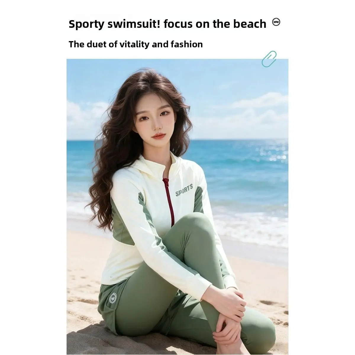 Swimsuit Women's Three-piece Diving Suit Long-sleeved Trousers Quick-drying Thin Jellyfish Suit Sun Protection Snorkeling Suit