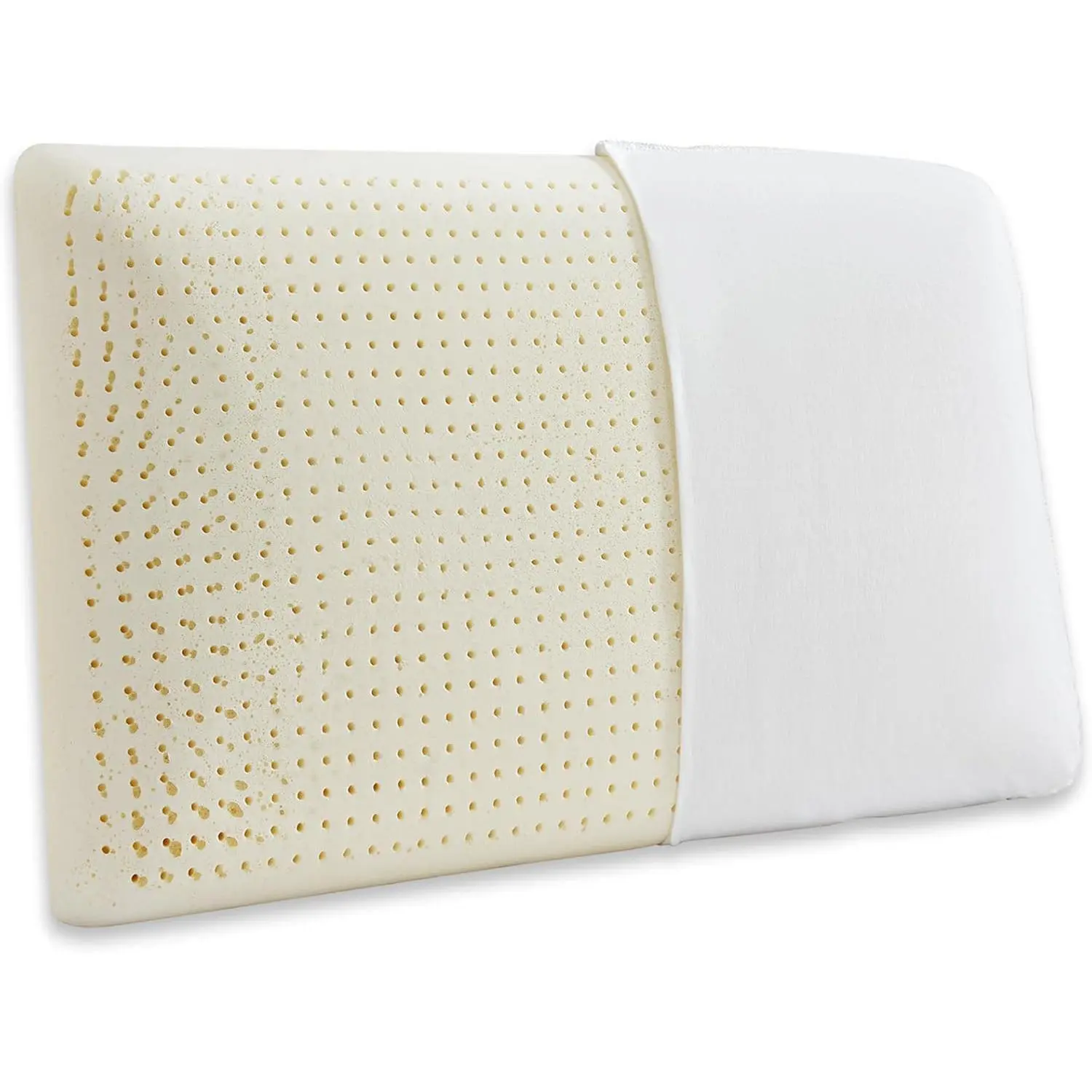 Talalay Latex Pillow, Extra Soft Latex Pillow for Sleeping, Bed Pillow for  with Removable  Cover, Side and  Sleepers, Helps   and   (Standard (Firm))