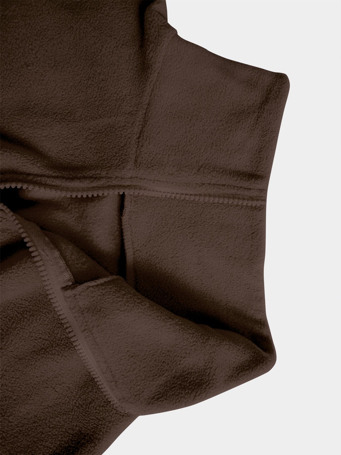 Women's Autumn Winter Fleece Jacket, Sporty Stand Collar Zipper Pocket Design, Casual Warm Loose Short Coat for Ladies, Daily Wear Outerwear