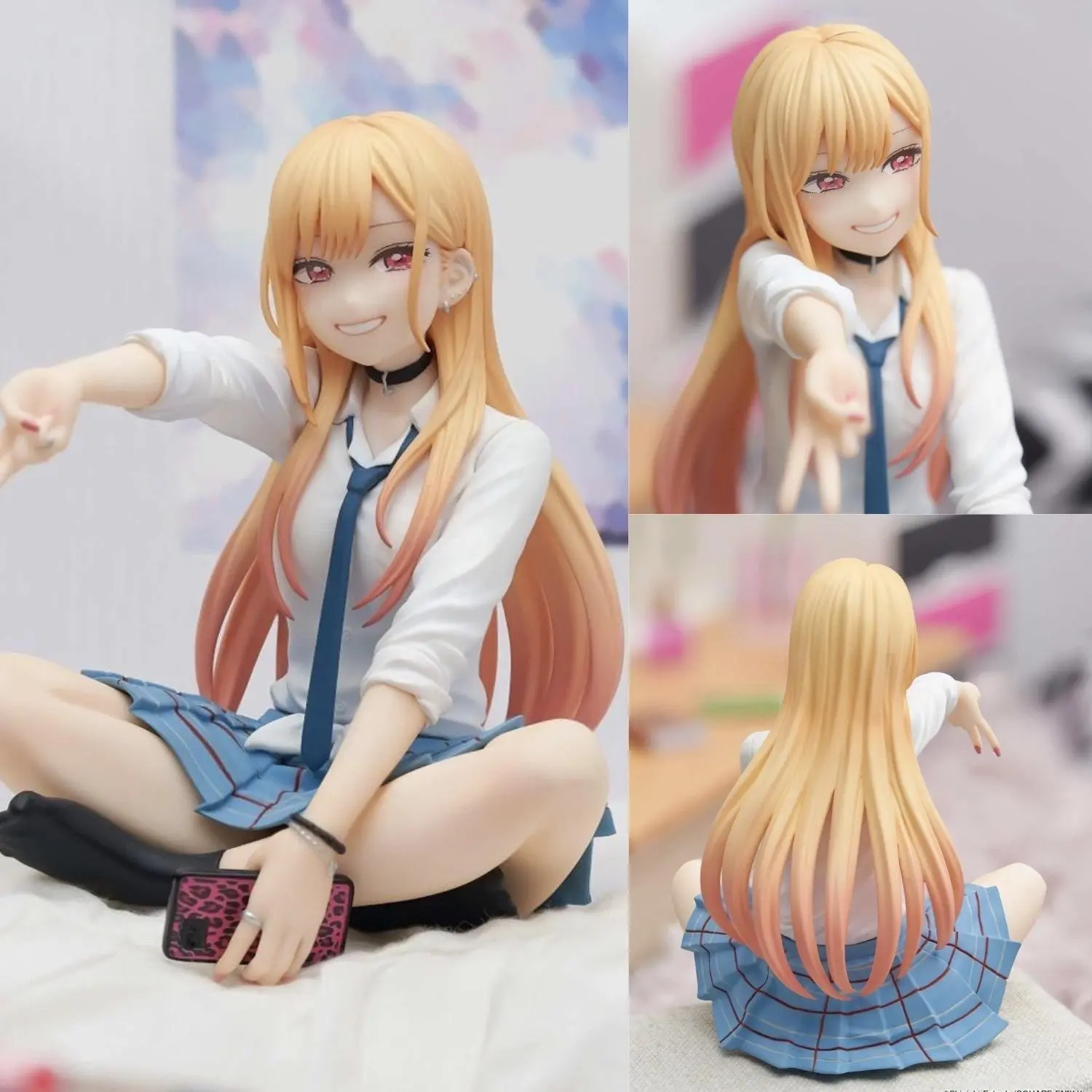 Kotaro Umi Dream Figurine, Sitting Pose School Uniform Anime Girl Collectible, Precious Metal Plating Not Included, Figurines Statues Bobbleheads, Collectible Pvc Figure