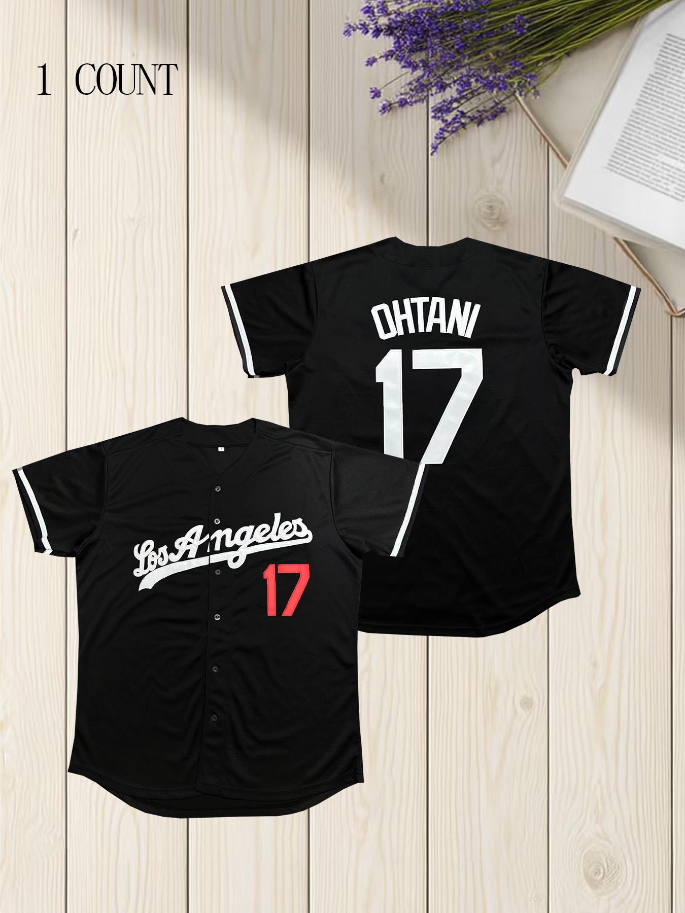 Men's Los Angeles #17 Four Colors Baseball Jersey, Casual Sporty Short Sleeve T-Shirt Jersey Tee for Daily Wear, Sportswear for Men