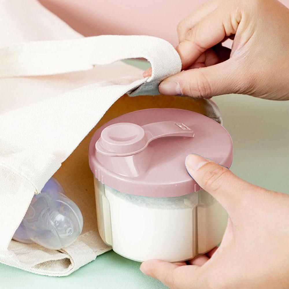 Portable Milk Powder Box With Compartments, 1 Count Food Storage Box, Snack Container For Home Use