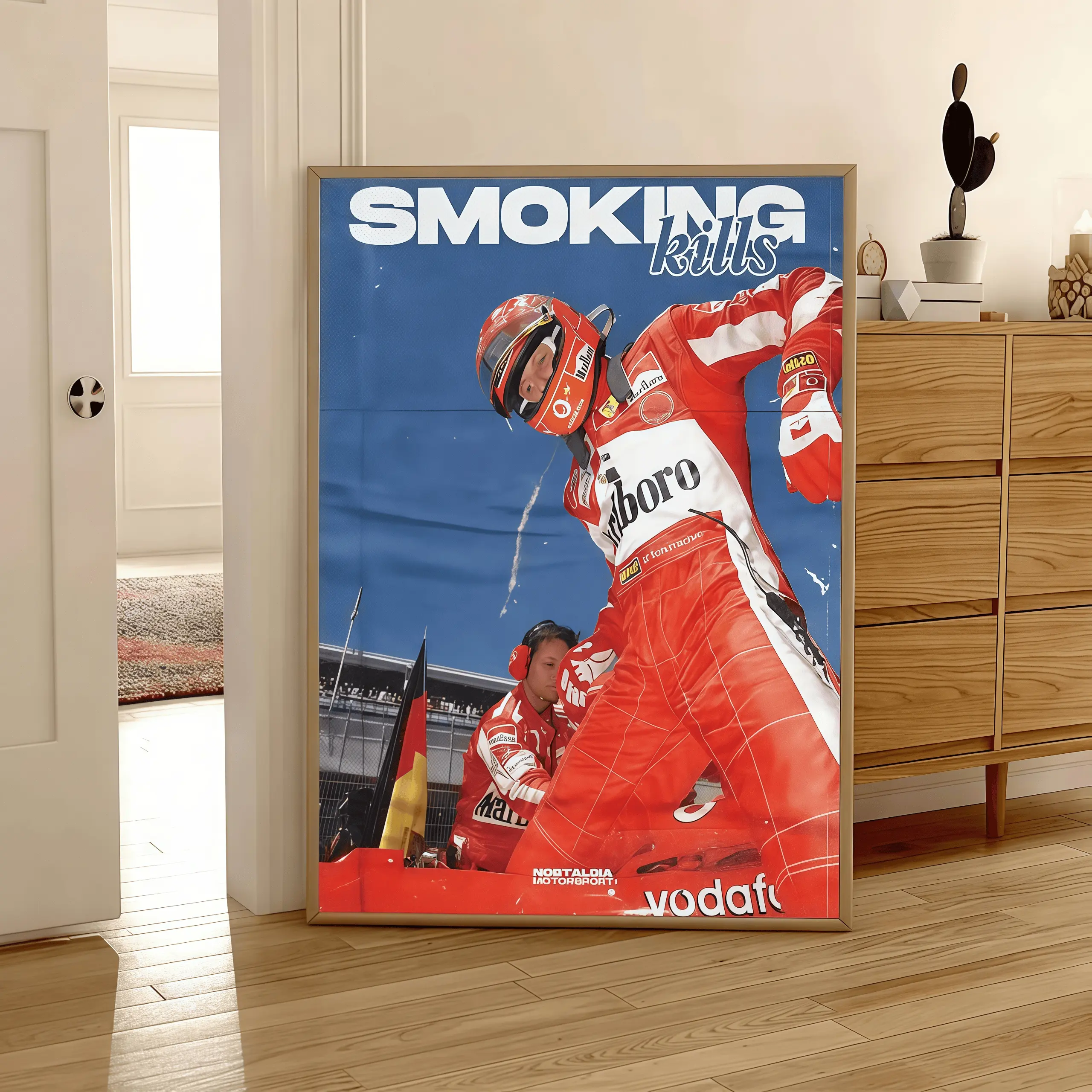 1pc Vintage F1 Racing Driver Canvas Wall Art Poster, Iconic Motorsport Scene Print With Waterproof Ink, Unframed Classic Racing Car Artwork For Living Room Decor, Bedroom Wall Decor, Office Room Decoration, Home Decor Posters, Unique Gift For F1 Fans