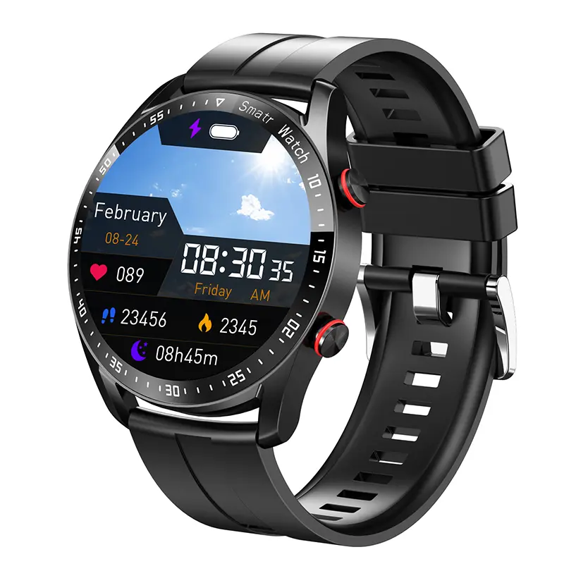 2026 New Classic Round Smart Wristwatch for Men - Android-Compatible Wearable Device with ECG, PPG, HD Screen, Bluetooth Call, GPS Tracker, Heart Rate Monitor, IP68 Waterproof, Magnetic Function, Remote Charging