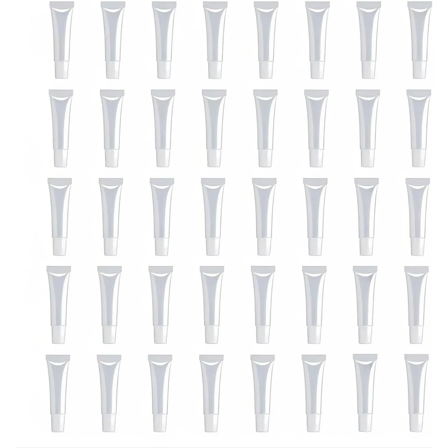 40Packs 15ML Empty Lip Gloss Tubes Clear Squeeze Lip Containers Refillable Soft Tubes  Lip Containers for DIY Lip Gloss Balm & Travel Toiletries