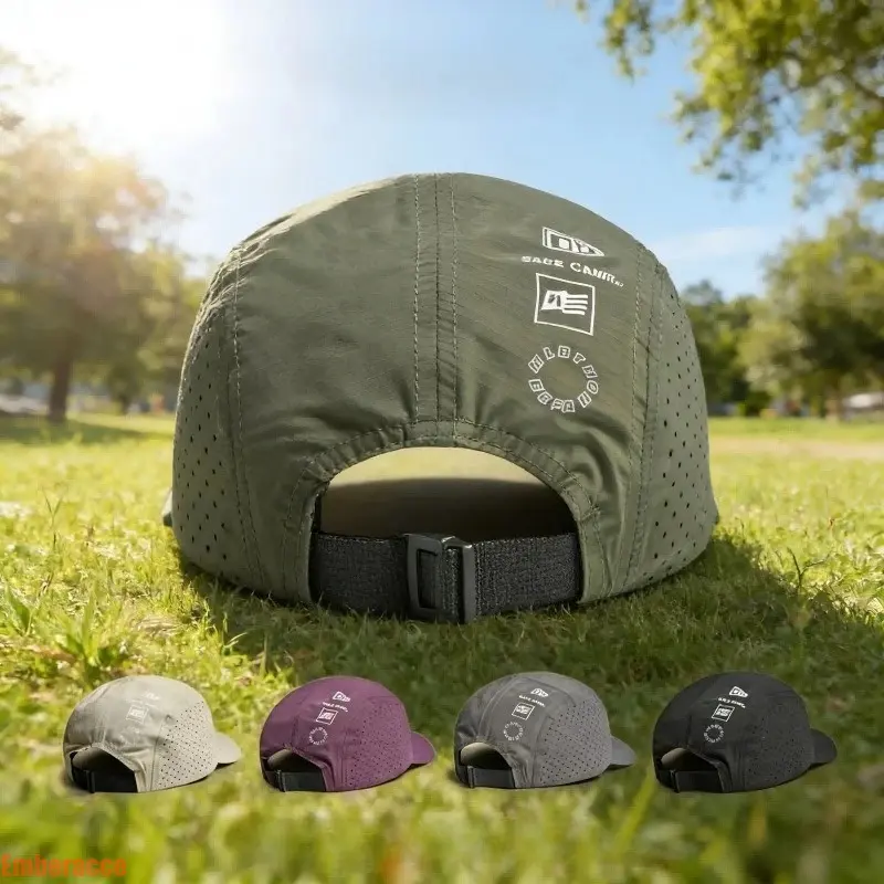 Unisex Quick-Dry Outdoor Baseball Cap, Lightweight Waterproof Duckbill Short-Brim Hat with Adjustable Fit, Breathable Sun-Protection Sports Cap for Hiking, Camping, Dries Fast, Sport Ready, Outdoor Sports