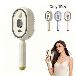 Electric Spray Scalp Massage Air Cushion Comb, Self-Clean Detangling Hair Brush, Detangler Brush, Anti-Static Volumizing Scalp Care Brush, Anti Static Hairbrush for Dry & Frizzy Hair, Essential Oil Not Included