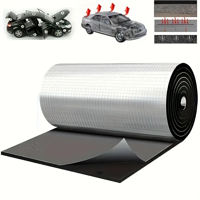 Rubber Plastic Foam Soundproof Mat for Roofing Paper Noise Reduction Insulation Pad Underlayment Durable Waterproof Acoustic Barrier