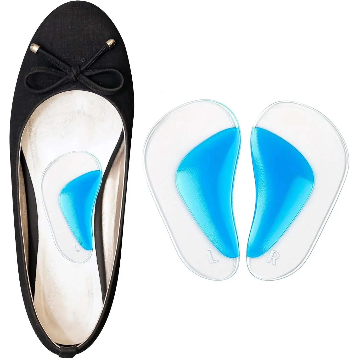 EpiLynx Arch Support Inserts for Men & Women, Orthotics Gel Cushion, 1 Pair | Arch Support Inserts: Orthotics for Plantar Fasciitis, Gel Cushion Pads, Overpronation, 1 Pair